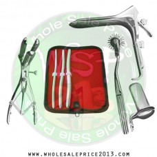  Hegar uterine dilator 3 pieces set, 7-8, 9-10, 13-14, pinwheel,mathieu, grave medium, collin large